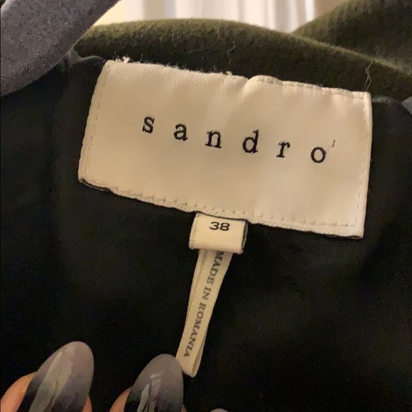 Olive Green Sandro Coat - Picture 2 of 10